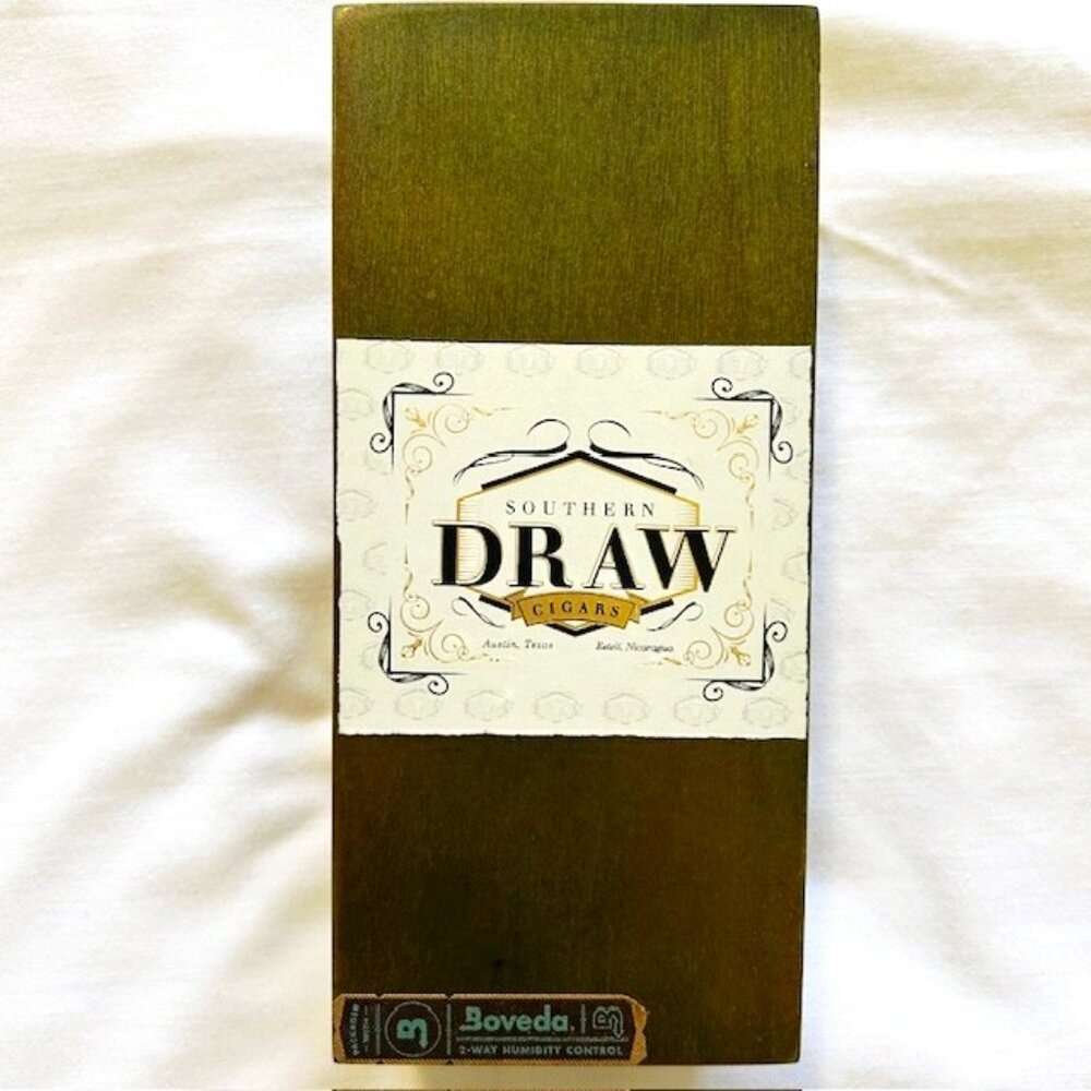 Cigar Box Empty Southern Draw Cedrus Sumatra Esteli Nicaragua 8.5  3.7  2.5 in